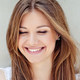 close up of woman smiling